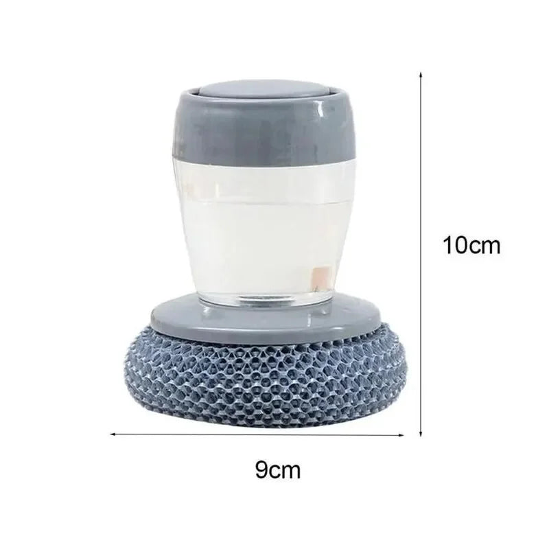 Soap-Dispensing Dishwashing Brush