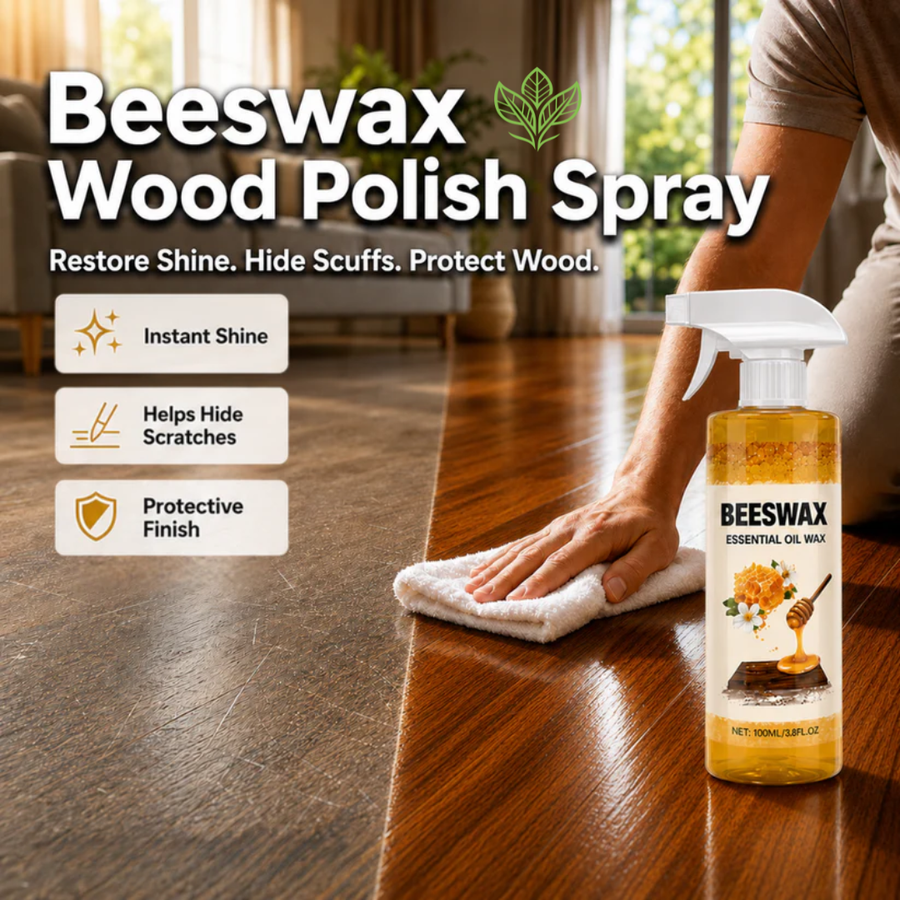 Beeswax Wood Polish Spray - Refresh Dull Wood Floors!