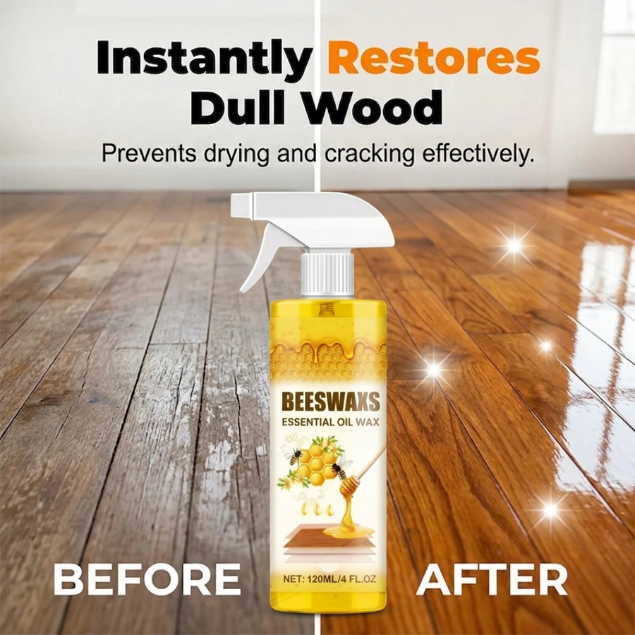Beeswax Wood Polish Spray - Refresh Dull Wood Floors!