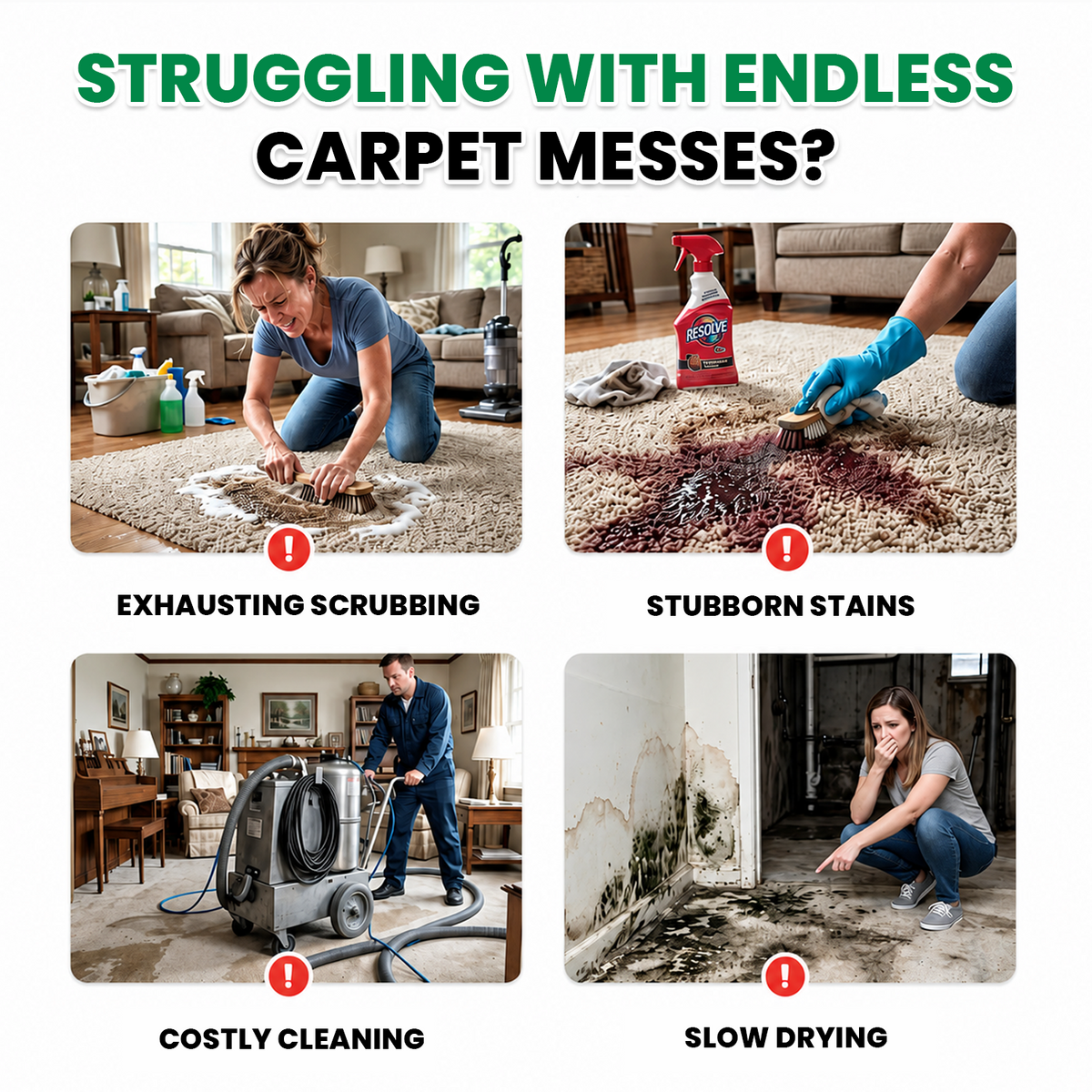 🔥60% OFF TODAY🔥 Waterless Carpet Foam Stain Remover with Towel