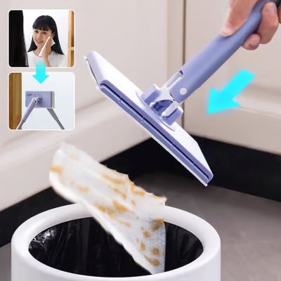 Automatic Wet Wipes, Cleaning Mop (Multi-Purpose for Bedroom, Bathroom and Kitchen)