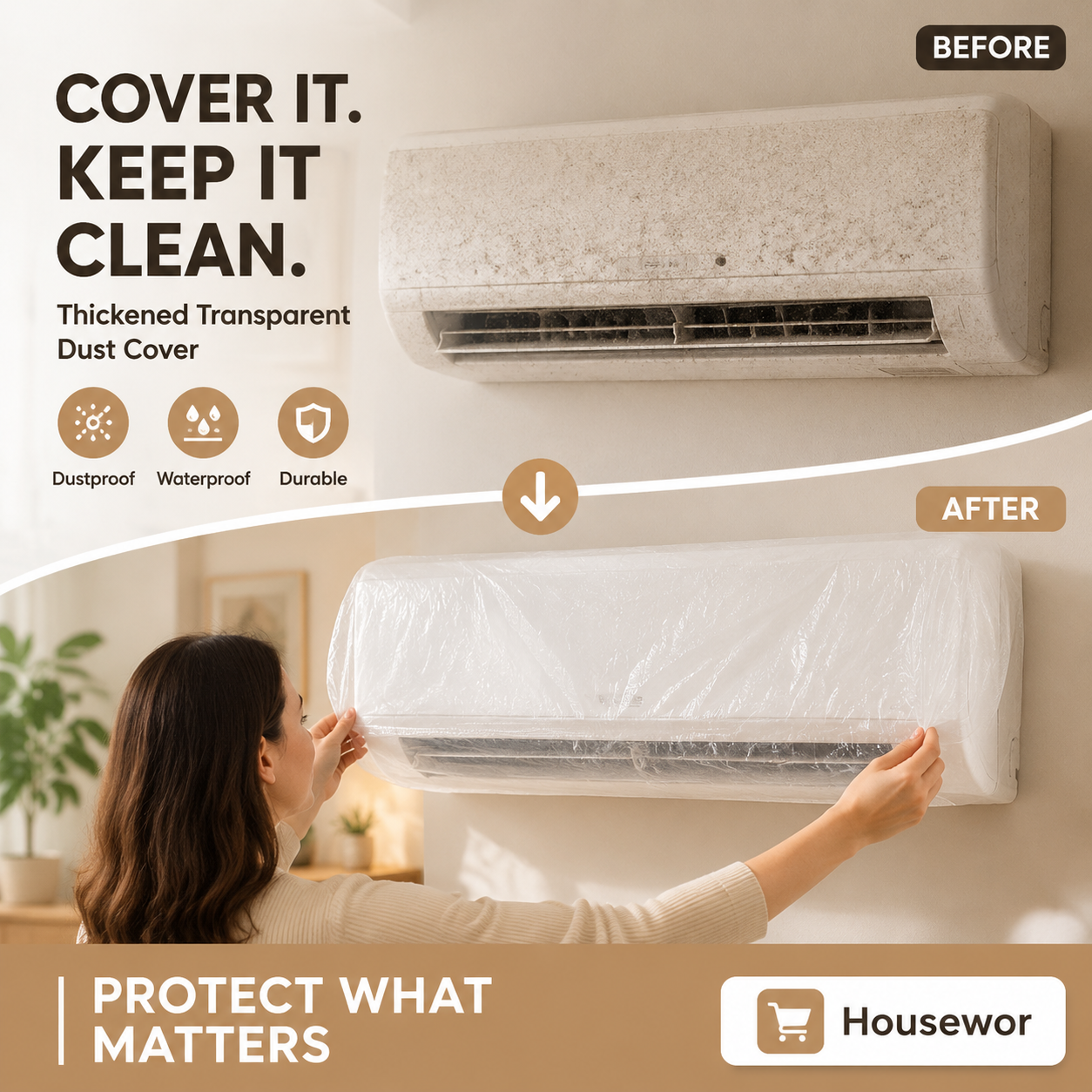 Thickened Transparent Dust Cover