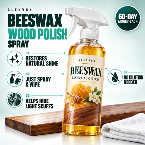 Beeswax Wood Polish Spray - Refresh Dull Wood Floors!