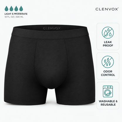 Clenvox™ Men’s Ultra-Absorbent Incontinence Boxer Brief