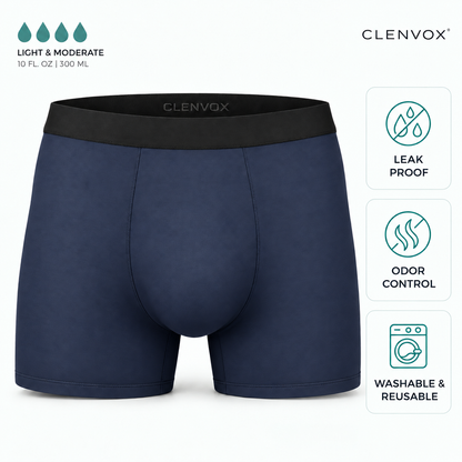 Clenvox™ Men’s Ultra-Absorbent Incontinence Boxer Brief