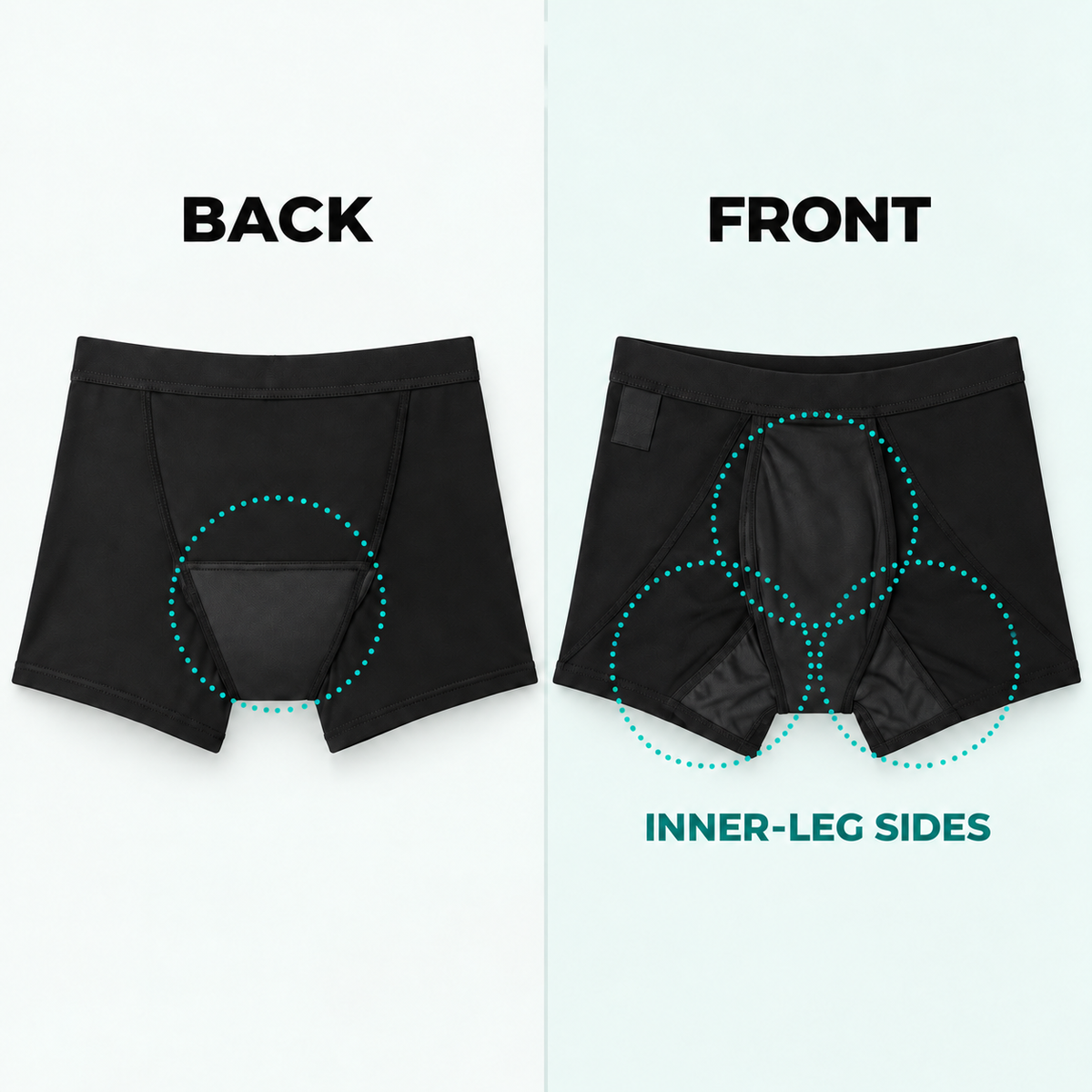 Clenvox™ Men’s Ultra-Absorbent Incontinence Boxer Brief