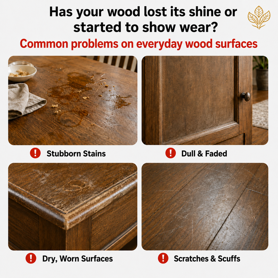 Beeswax Wood Polish Spray - Refresh Dull Wood Floors!