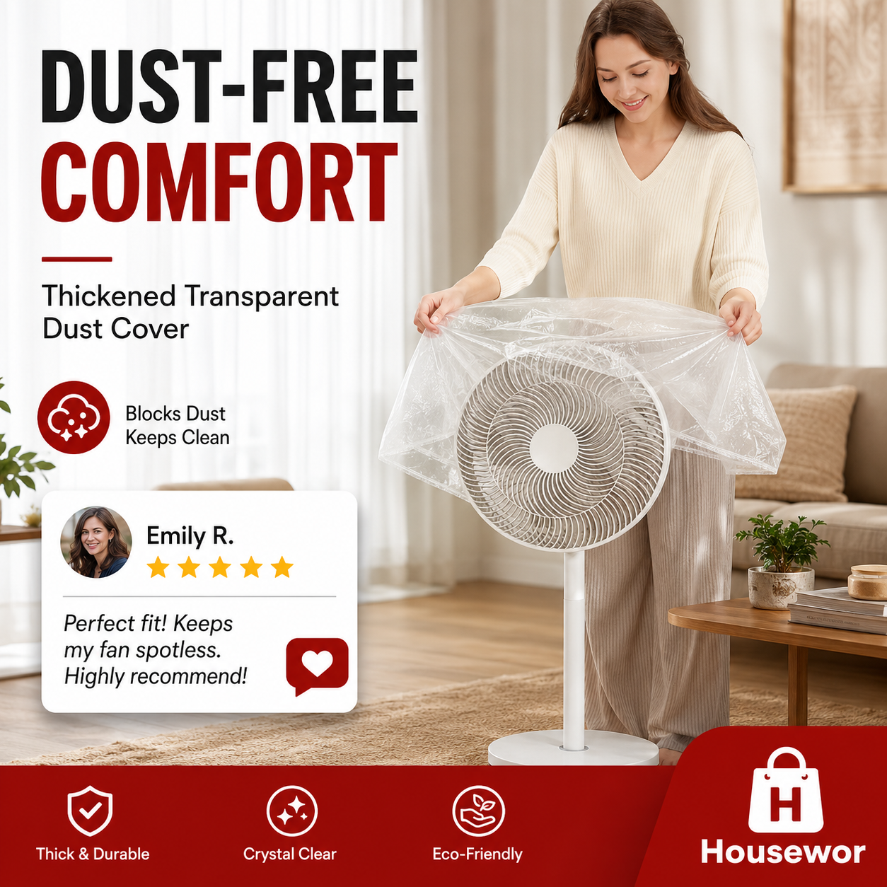 Thickened Transparent Dust Cover