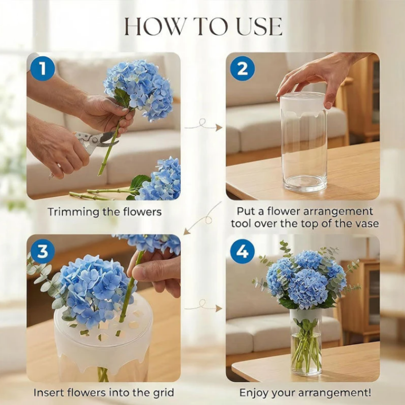 Silicone Flower Arrangement Grid