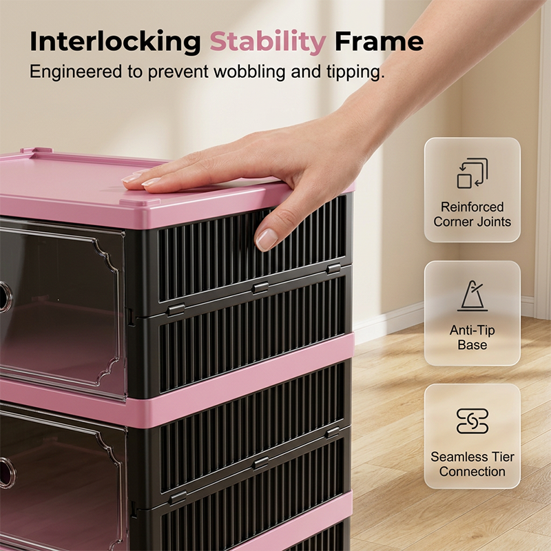 Shoe Cabinet with Clear Doors