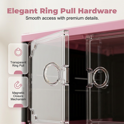 Shoe Cabinet with Clear Doors