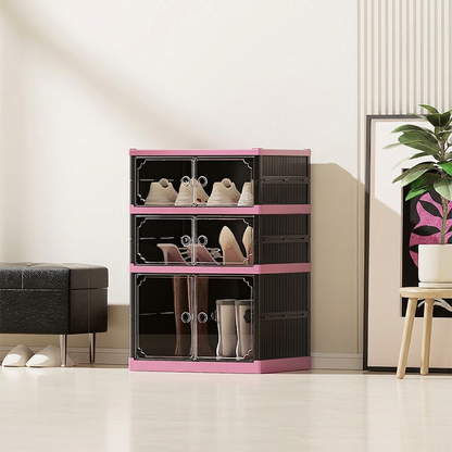 Shoe Cabinet with Clear Doors