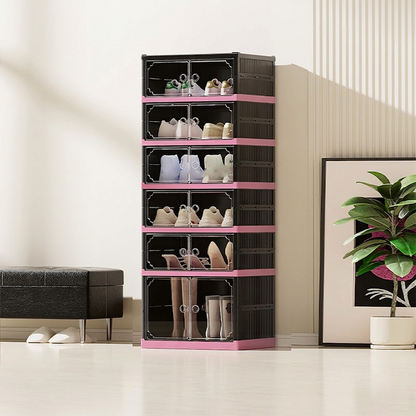 Shoe Cabinet with Clear Doors