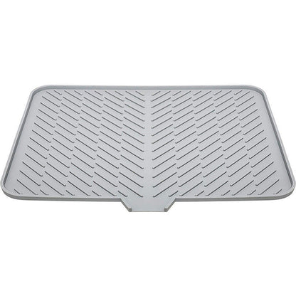 Silicone Drying Mat with Drain Lip