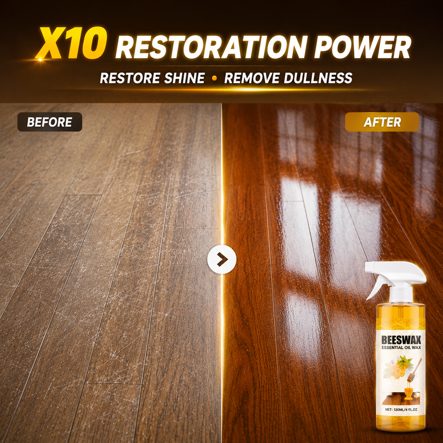 Beeswax Wood Polish Spray - Refresh Dull Wood Floors!